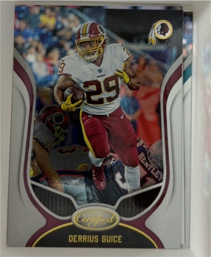 2019 Panini Certified #29 Derrius Guice — front