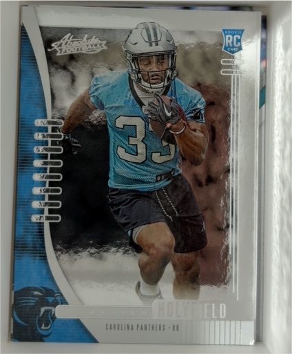 2019 Panini Absolute #147 Elijah Holyfield — front