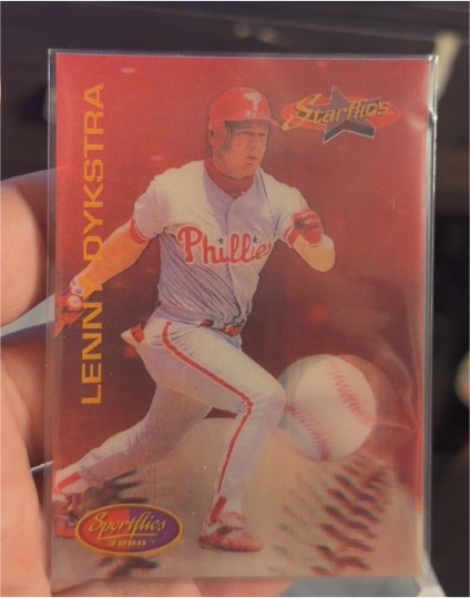 1994 Pinnacle Sportflics #191 Lenny Dykstra — front