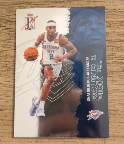 2025 Topps Round Pick II #Round 1 Pick 11 Shai Gilgeous-Alexander — front