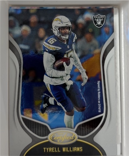 2019 Panini Certified #49 Tyrell Williams — front