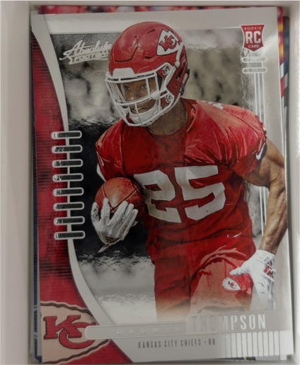 2019 Panini Absolute #165 Darwin Thompson Rookie Kansas City Chiefs — front