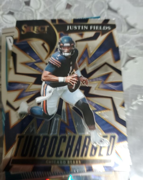 2021 Panini Select #TUR-4 Justin Fields Turbocharged — front
