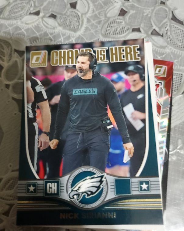 2025 Panini Donruss Champ Is Here #CIH-NSI Nick Sirianni — front