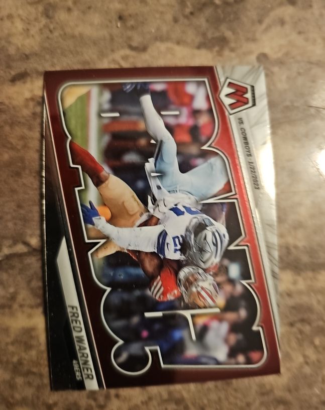 2023 Panini Mosaic Bang! #B-FW Fred Warner — front