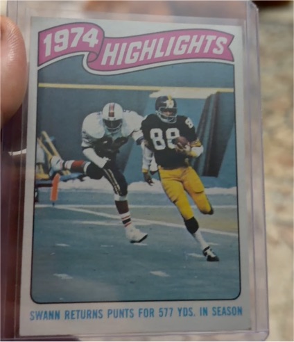 1975 Topps #459 Lynn Swann 1974 Highlights — front