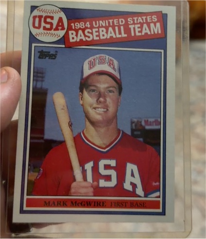 1985 Topps #401 Mark McGwire 1984 USA Baseball Team — front