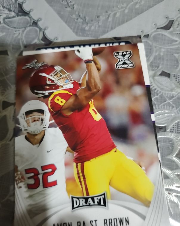 2021 Leaf Draft #27 Amon-Ra St. Brown — front