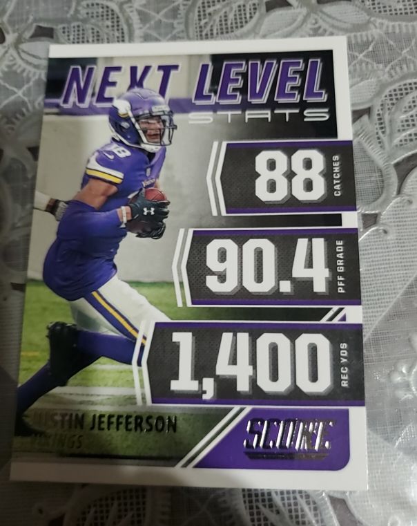 2021 Panini Score Next Level Stats #NL23 Justin Jefferson — front