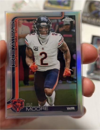 2025 Topps Chrome #48 DJ Moore — front