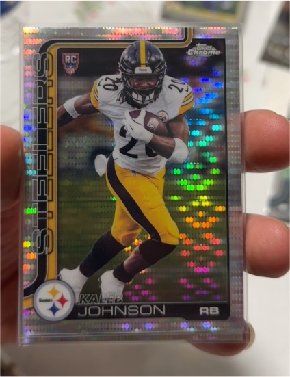 2025 Topps Chrome #323 Kaleb Johnson — front