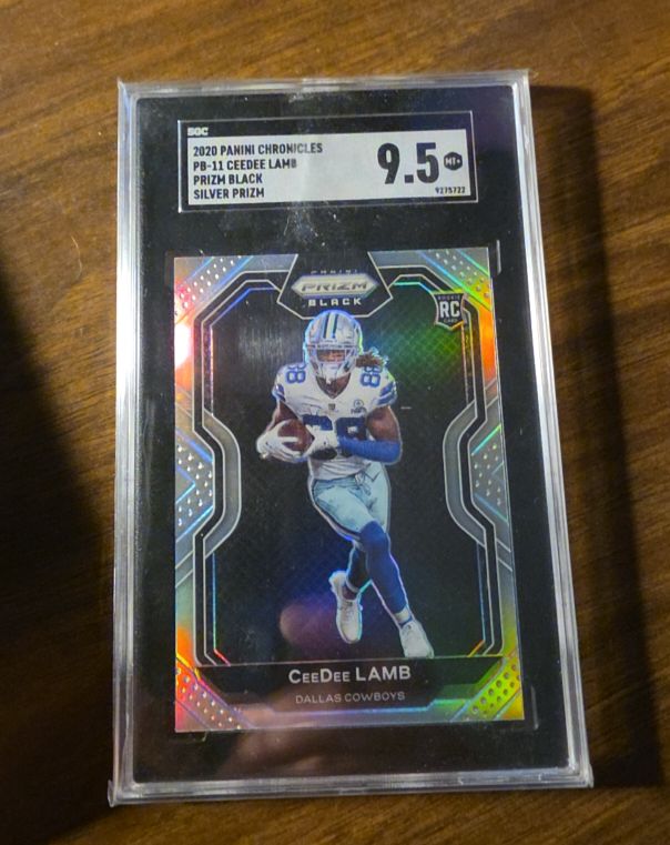 2020 Panini Chronicles Prizm Black #PB-11 CeeDee Lamb — front