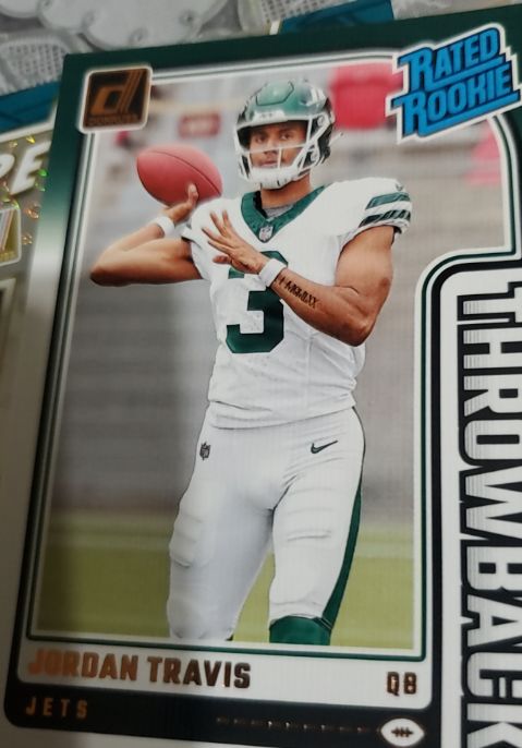 2024 Panini Donruss Rated Rookie Throwback #39 Jordan Travis — front