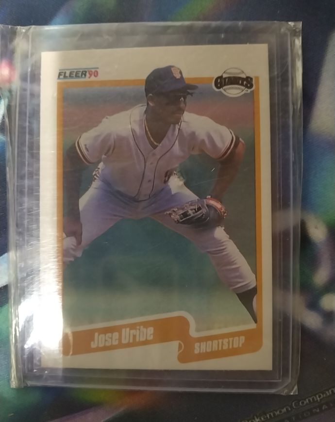 1990 Fleer #74 Jose Uribe — front