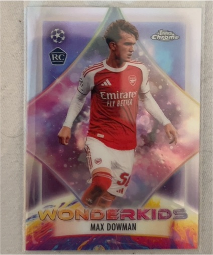 2026 Topps Chrome UEFA #WK-4 Max Dowman — front