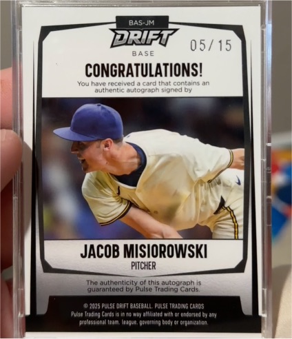 2025 Pulse Drift #05/15 Jacob Misiorowski — front