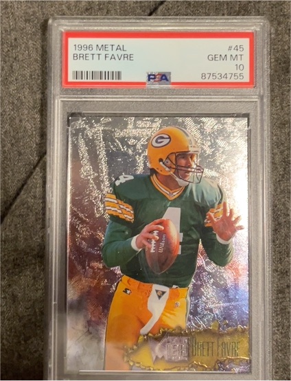 1996 Fleer Metal #45 Brett Favre — front