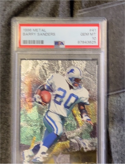1996 Fleer Metal #41 Barry Sanders — front