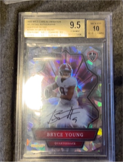 2021 Wild Card Alumination NIL Bryce Young #ANBC-A — front