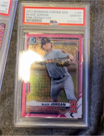 2021 Bowman Chrome #195 Blaze Jordan — front