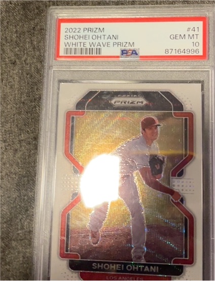 2022 Panini Prizm #41 Shohei Ohtani White Wave Prizm — front