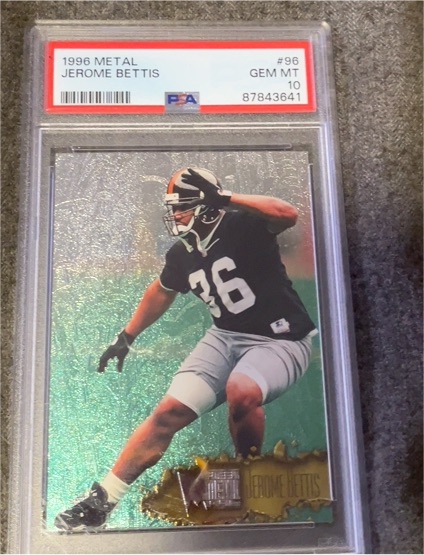 1996 Fleer Metal #96 Jerome Bettis — front