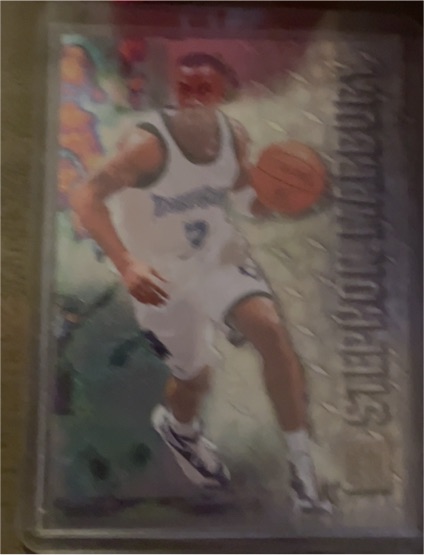 1996-97 Fleer Metal #189 Stephon Marbury Rookie Card — front