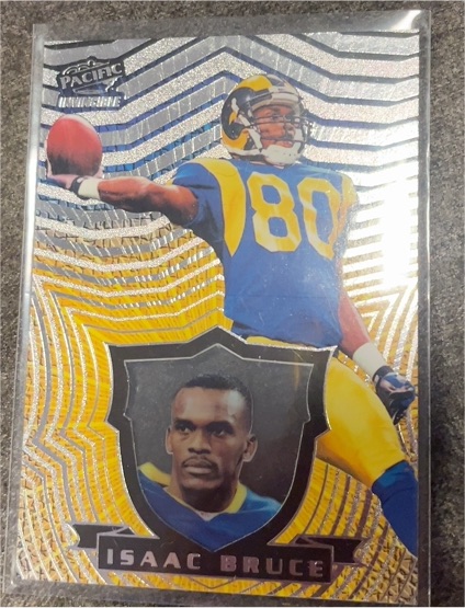 1997 Pacific Invincible #121 Isaac Bruce — front