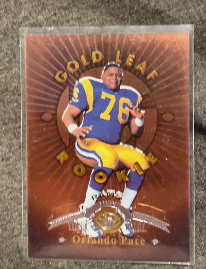 1997 Leaf Gold Leaf Rookie #180 Orlando Pace — front