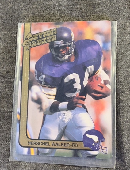 1991 Action Packed #159 Herschel Walker — front