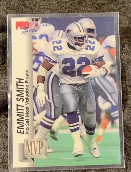 1992 Pro Set #MVP18 Emmitt Smith — front
