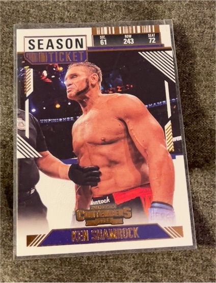 2025 Panini Contenders PFL #91 Ken Shamrock Season Ticket — front