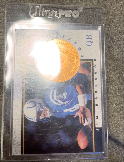 1997 Pinnacle Mint #17 Jim Harbaugh — front