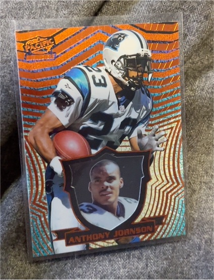 1997 Pacific Invincible #25 Anthony Johnson — front