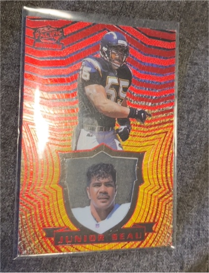 1997 Pacific Invincible #128 Junior Seau — front