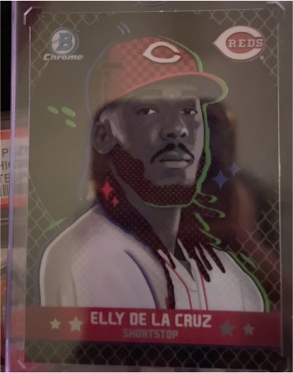 2025 Bowman Chrome #BA-18 Elly De La Cruz Ascensions Mars Design — front