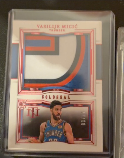 2023-24 Panini National Treasures #140 Vasilije Micic — front