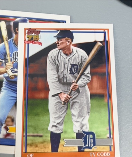 2026 Topps 75 Years of Baseball #T75-17 Ty Cobb — front