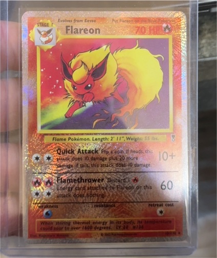 2002 Legendary Collection #10 Flareon — front