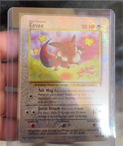 2002 Legendary Collection #74 Eevee — front