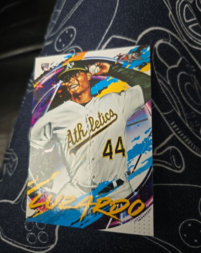2020 Topps Fire #91 Jesus Luzardo — front