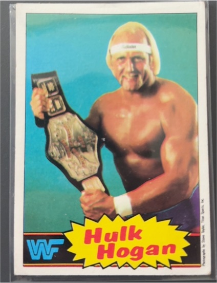 1985 Topps WWF #1 Hulk Hogan — front