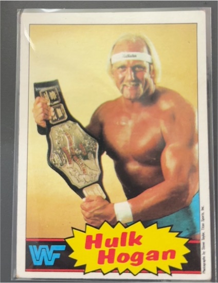 1985 Topps WWF #1 Hulk Hogan — front