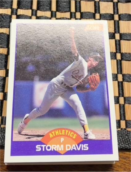 1989 Score #248 Storm Davis — front