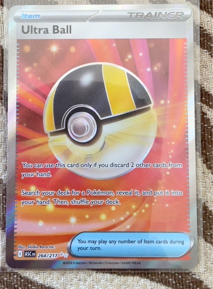 2026 Pokémon TCG Ascended Heroes #264 Ultra Ball — front