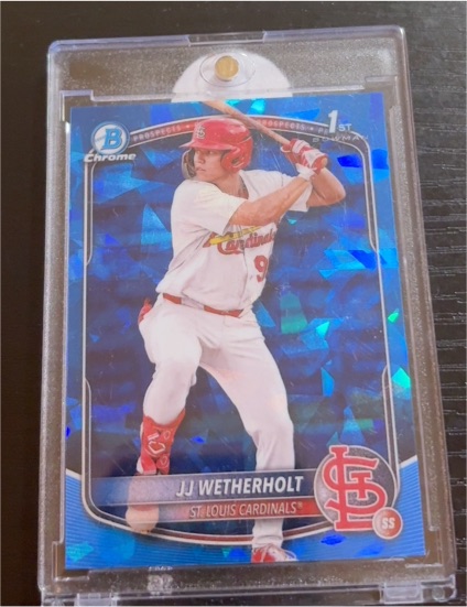 2025 Bowman Chrome Sapphire #BCP-22 JJ Wetherholt — front