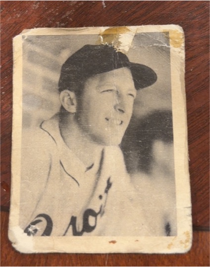 1948 Bowman #43 Bruce Edwards — front
