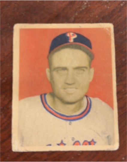 1949 Bowman #108 Ken Heintzelman — front