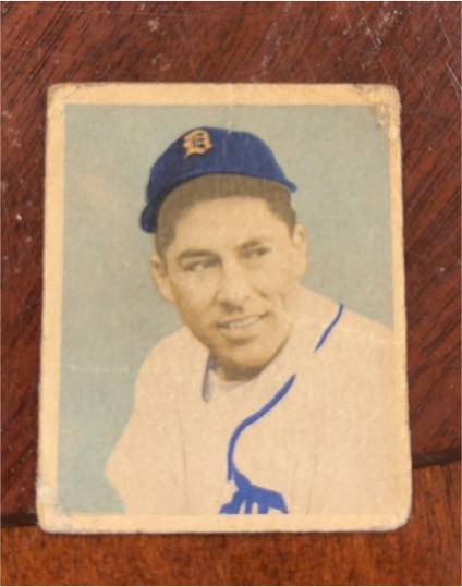 1949 Bowman #107 Eddie Lake — front