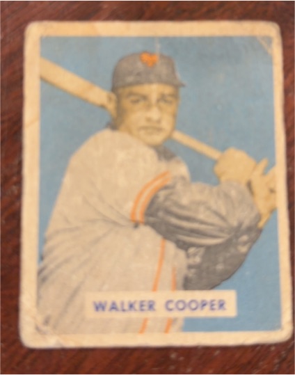 1949 Bowman #117 Walker Cooper — front